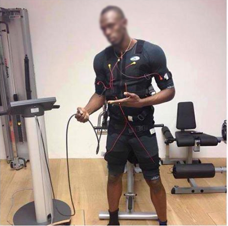 Usain Bolt EMS antrenament